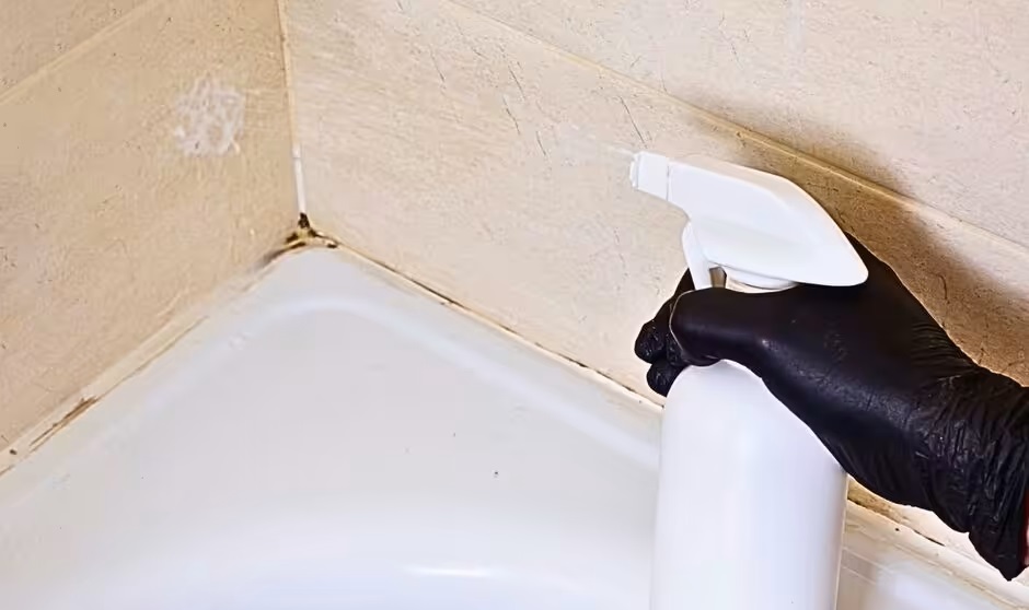 Plíseň zmizí ze silikonového tmelu, pokud na sprchové kabiny nastříkáte 1 přírodní prostředek pro domácnost
